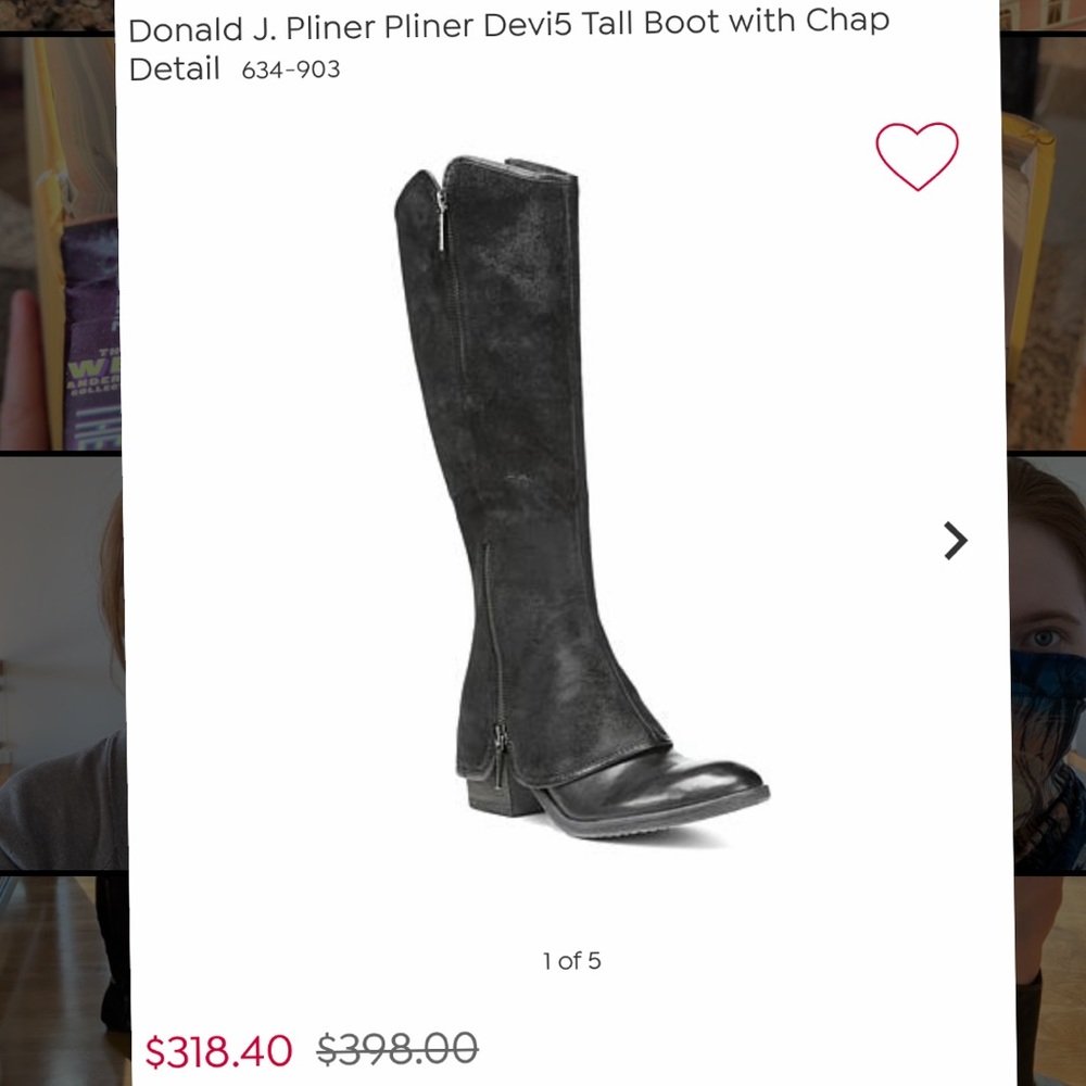 Donald J. Pliner Devi5 Tall Boot with Chap Detail